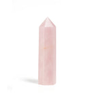 Pink crystal tower on a white background