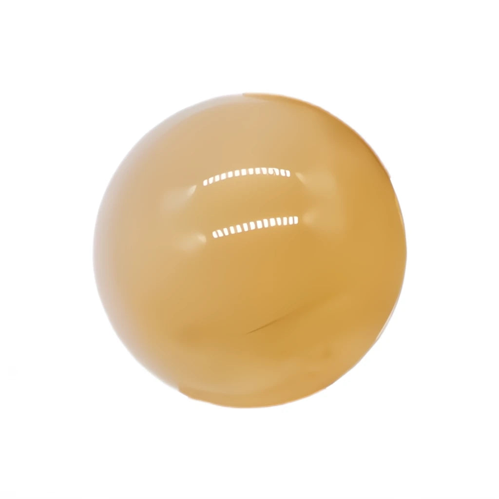 Beige ball on a white background