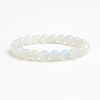 Opal beaded bracelet on a white background